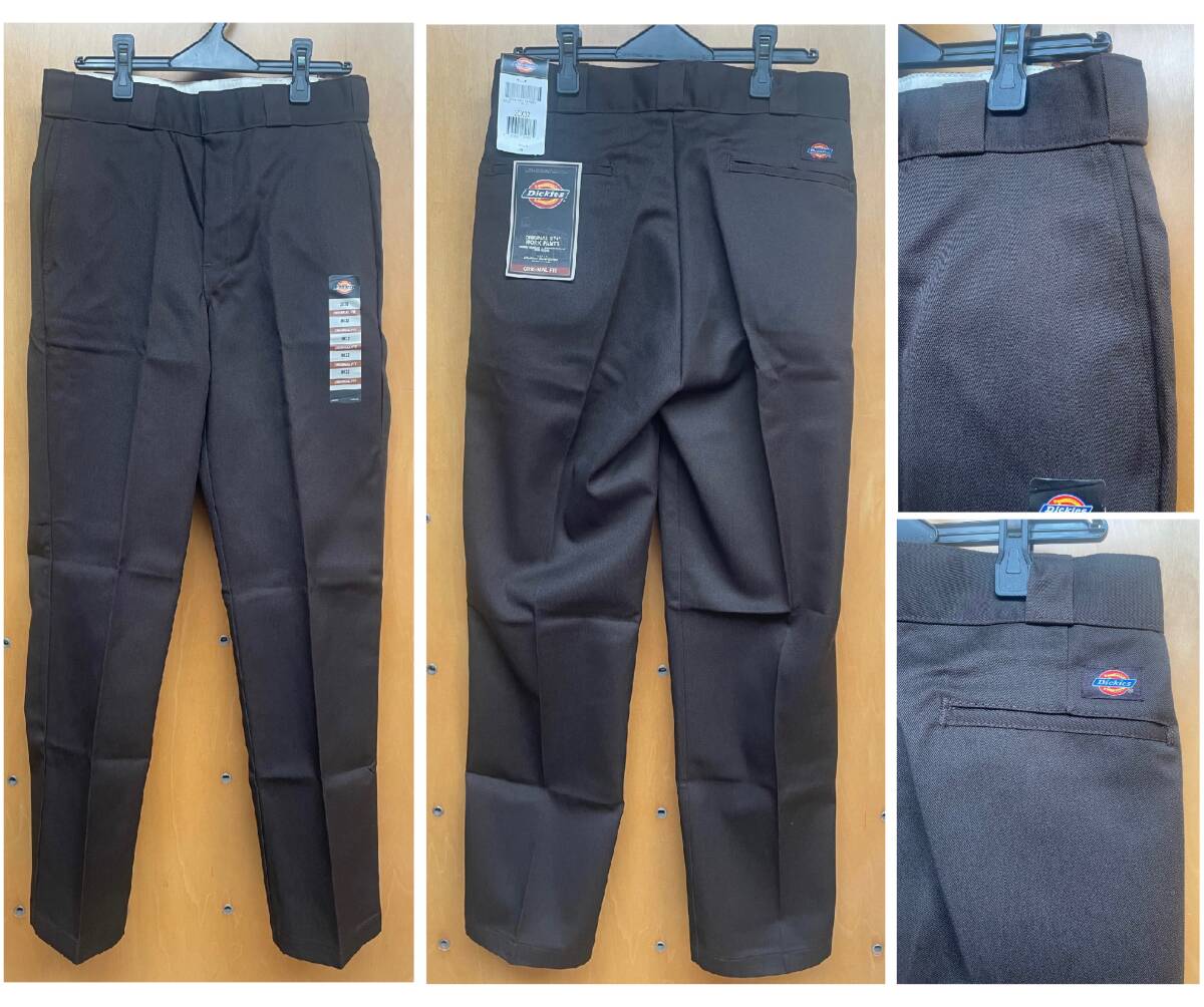  Dickies 874 оригинал рабочие брюки размер 30×32 темно-коричневый * рабочая одежда 