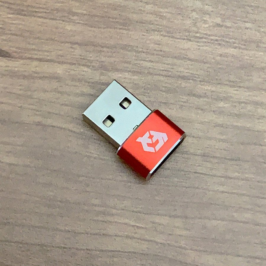 USB Type C ケーブル → USB端子 (Type-A) に変換する アダプター x1 【ブラック】_画像4