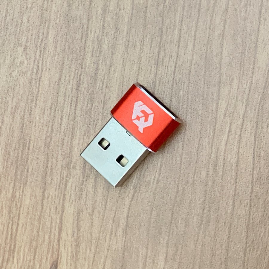 USB Type C ケーブル → USB端子 (Type-A) に変換する アダプター x1 【ブラック】_画像7