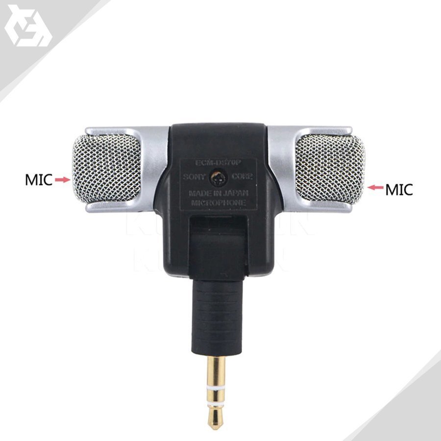 【3極】 ステレオマイク デジタルミニマイク 3.5mm プラグタイプ ステレオ録音 軽量 高品質 x1_画像3