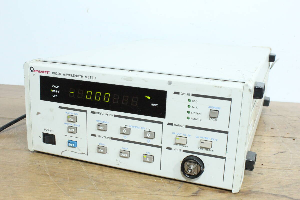 ☆【2W0605-10】 ADVANTEST アドバンテスト WAVELENGTH METER Q8326 100V ジャンク