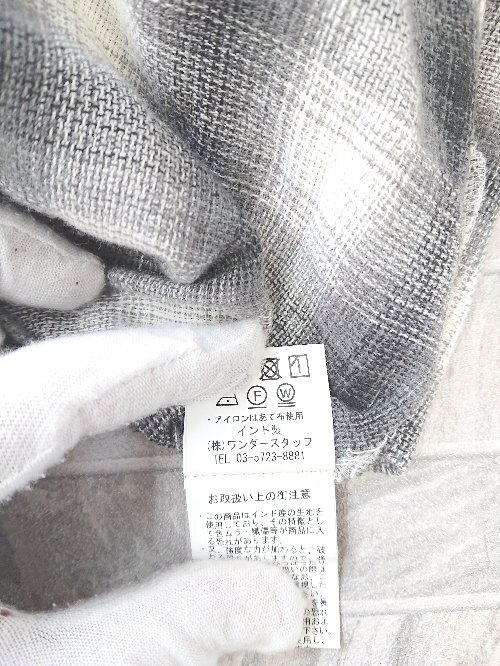 ◇ Θ iocus ヨクス スリット シャツ 長袖 ロング ワンピース グレー ホワイト レディース E