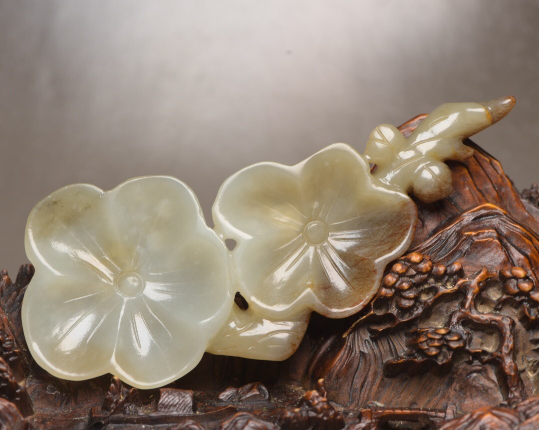 旧家珍蔵品・和田玉製・玉せみ』極細工・置物・古賞物・中国古玩・