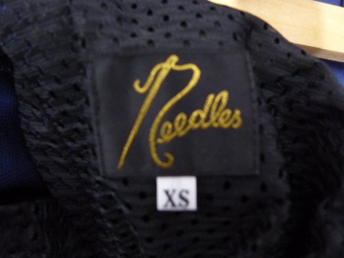 Needles ニードルス Track Pant Poly Smooth トラックパンツ ジャージ ライン パンツ ボトムス FK193 サイズXS ネイビー/パープル メンズ