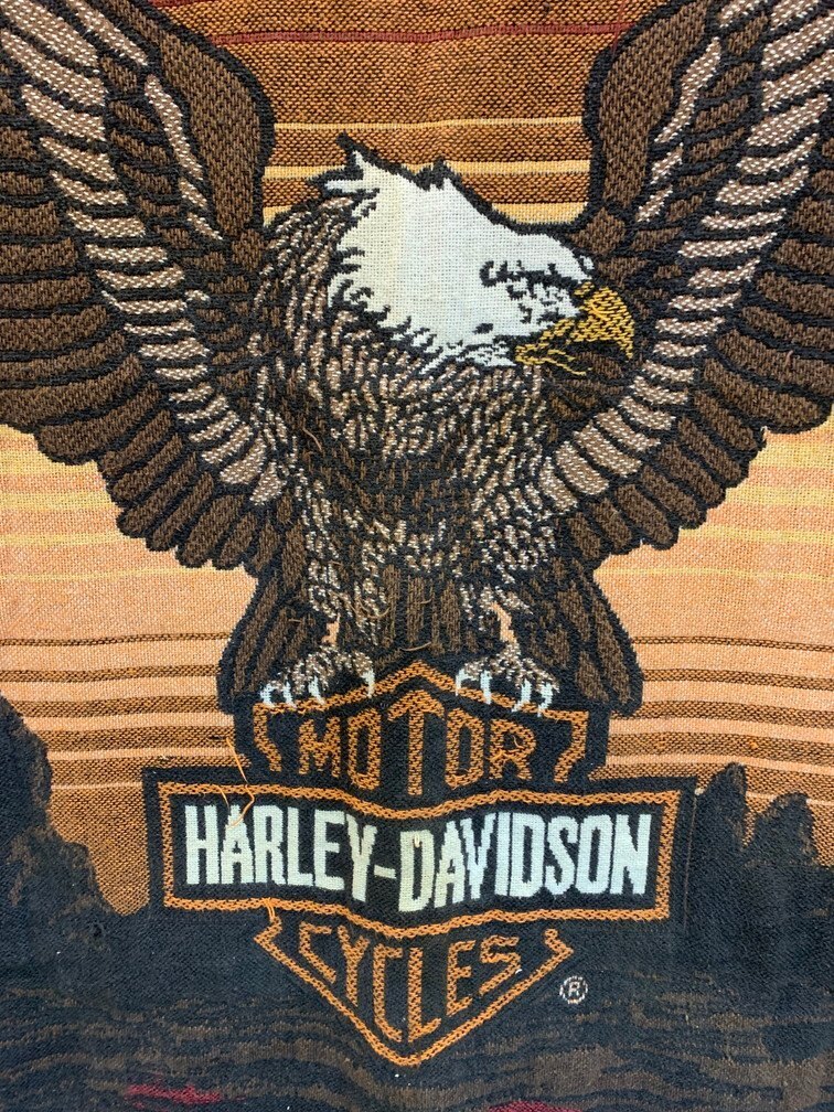 HARLEY-DAVIDSON　ヴィンテージ ラグ 90´s Harley-Davidson ハーレーダビッドソン ヴィンテージラグ