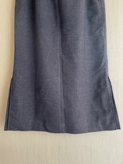 美品*IENA*イエナ*ライトツイードタックスカート*ネイビー*36*