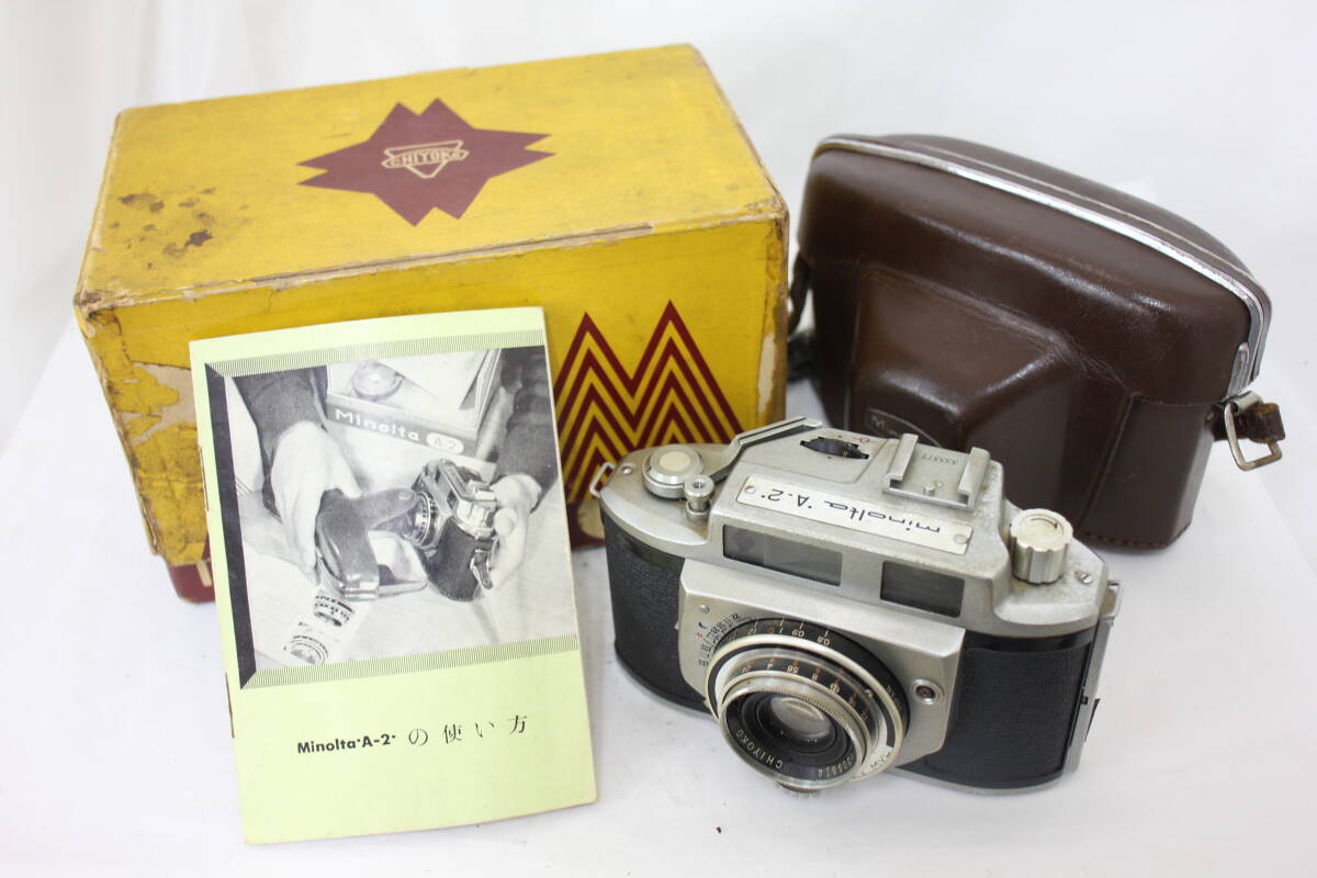 【訳あり品】 【元箱付き】ミノルタ Minolta A-2 Chiyoko Rokkor 45mm F2.8 ケース付き カメラ e1299_画像1