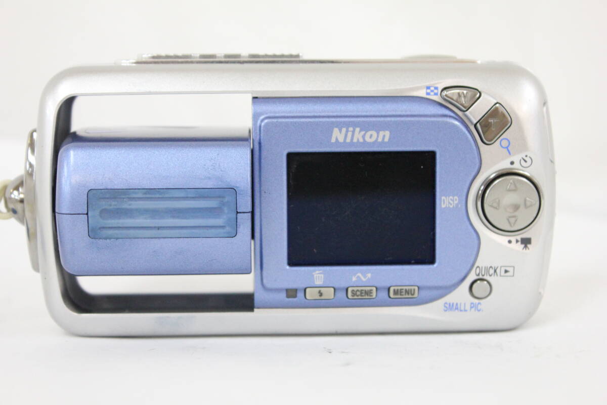 [ возвращенный товар гарантия ] Nikon Nikon Coolpix E2500 голубой 3x аккумулятор имеется компактный цифровой фотоаппарат M6930