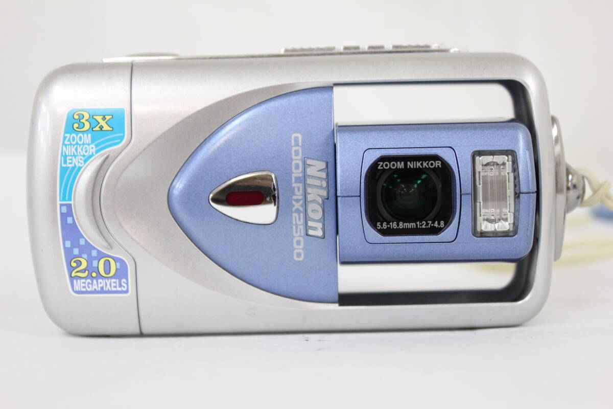 [ возвращенный товар гарантия ] Nikon Nikon Coolpix E2500 голубой 3x аккумулятор имеется компактный цифровой фотоаппарат M6930