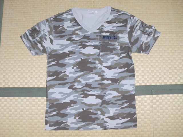 AVIREX　アヴィレックス　ミリタリー　Tシャツ　Lサイズ　迷彩