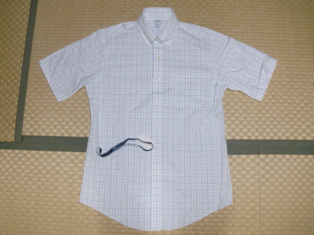 新品　BROOKS BROTHERS　ワイシャツ　首周り39.5cm　ブルックスブラザーズ　ジャパン　半そで