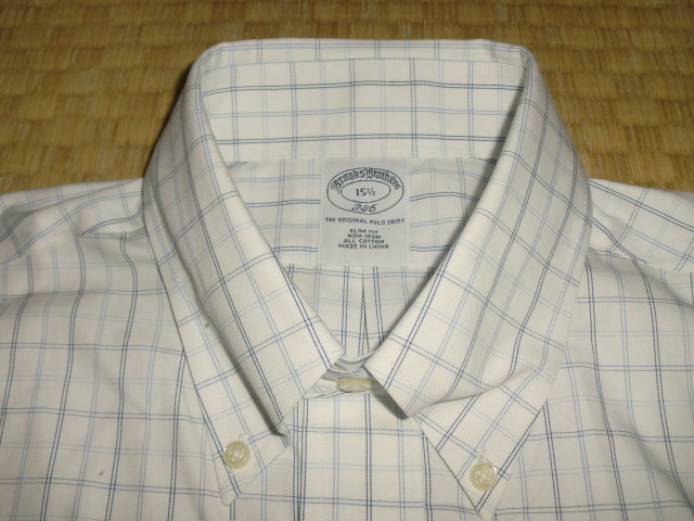 新品　BROOKS BROTHERS　ワイシャツ　首周り39.5cm　ブルックスブラザーズ　ジャパン　半そで
