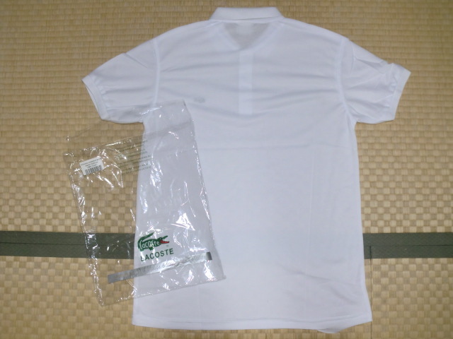 新品　LACOSTE　ラコステ　吸汗速干ポロシャツ　サイズ5　Lサイズ