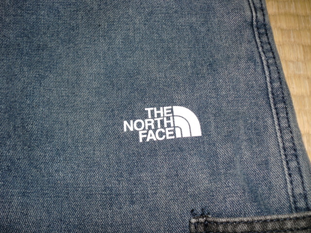 新品　ノースフェイス　デニムハーフパンツ　XLサイズ　THE NORTH FACE