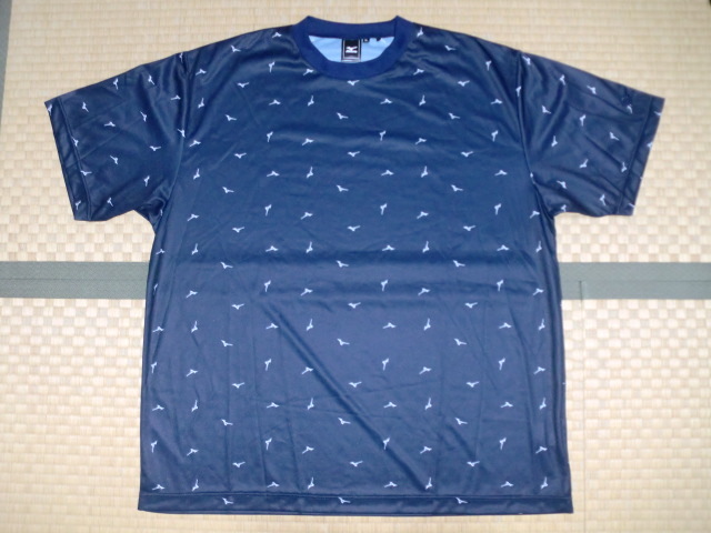 MIZUNO　ミズノ　吸汗速干Tシャツ　3Lサイズ　XXLサイズ　紺色
