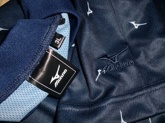 MIZUNO　ミズノ　吸汗速干Tシャツ　3Lサイズ　XXLサイズ　紺色
