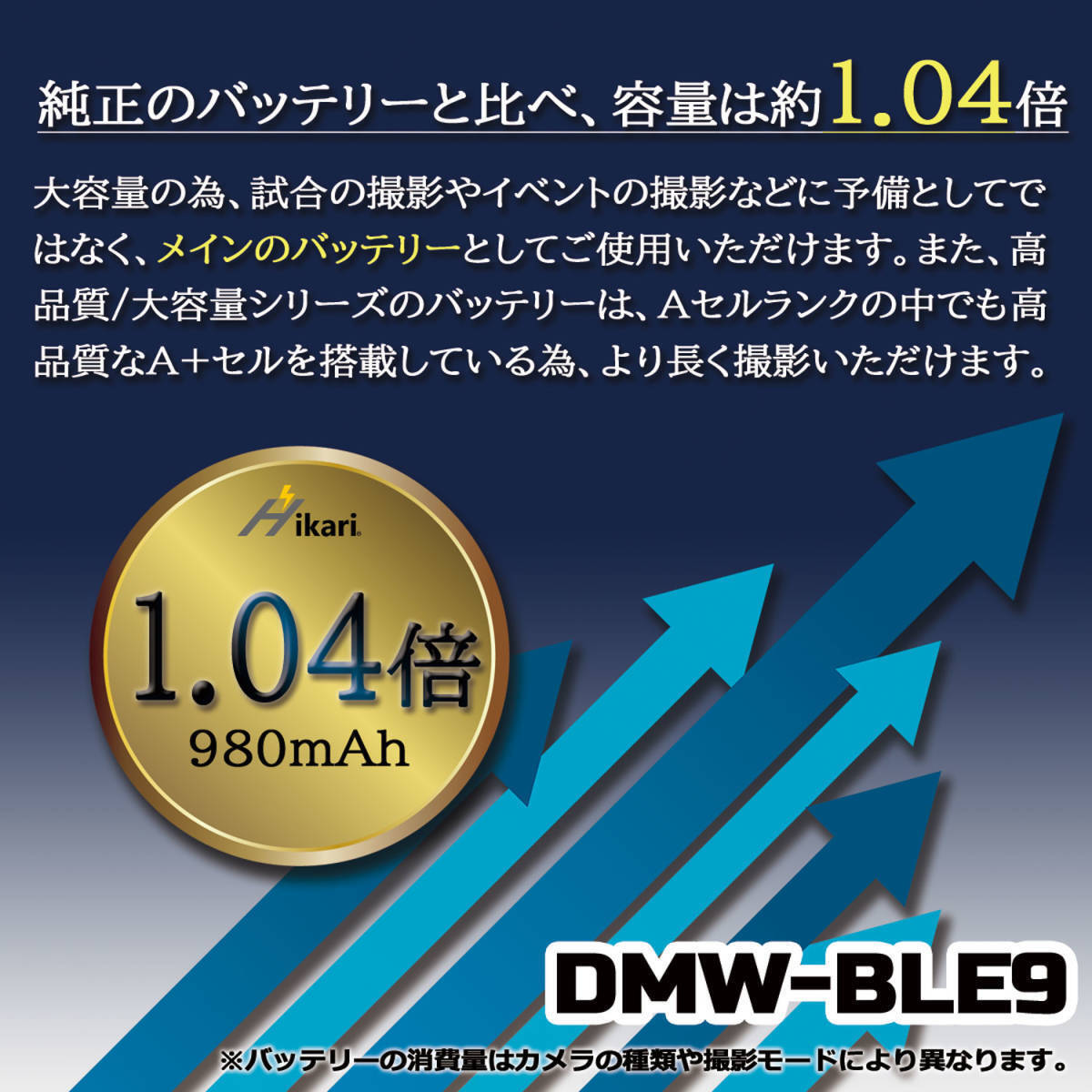 Panasonic DMW-BLE9 / DMW-BLG10 大容量 互換バッテリー2個 980mAh Lumix DMC-TZ81 DMC-TZ85 DMC-ZS60 DMC-ZS100 DMC-ZS110