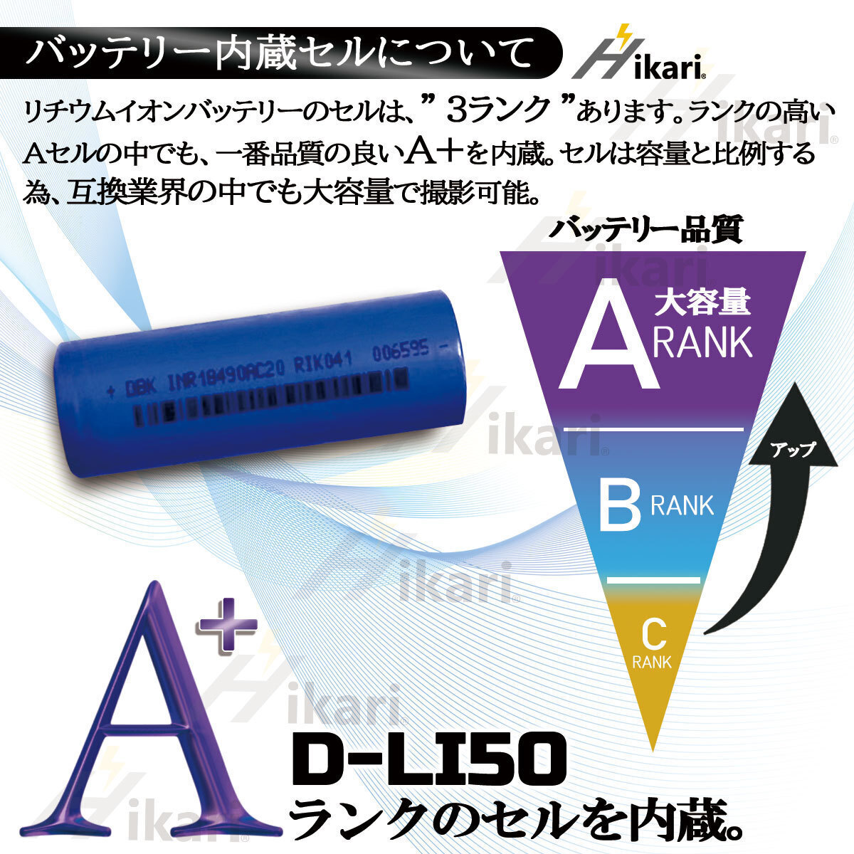 ペンタックス 　シグマ　D-Li50 BP-21　大容量 互換バッテリー 　K10 K10D K10D GP K10D Grand Prix K20D　SD1　SD14　SD15対応