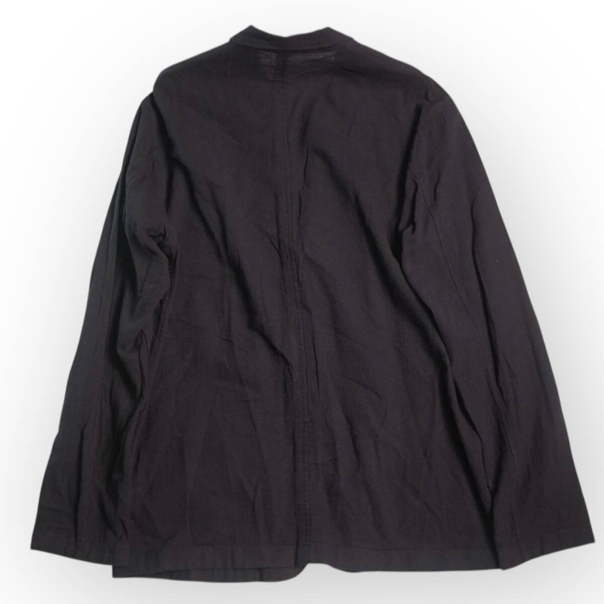 100円＠H798@ THE SHOP TK リネン サマージャケット メンズ XLサイズ 薄手 カットソー素材 ストレッチ感あり 夏 羽織り 通勤カジュアル
