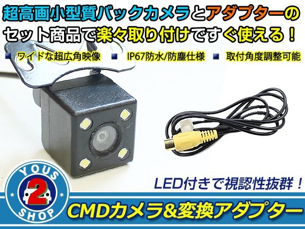 送料無(wú)料 アルパイン VIE-08VS 2012年モデル LEDランプ內(nèi)蔵 バックカメラ 入力アダプタ SET ガイドライン無(wú)し 后付け用