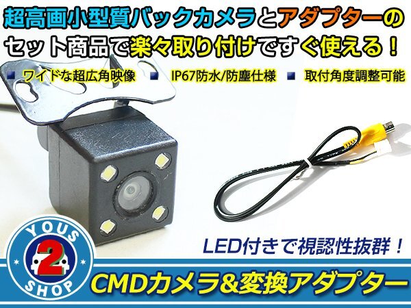 送料無料 パナソニック CN-HDS635D - LEDランプ內(nèi)蔵 バックカメラ 入力アダプタ SET ガイドライン無し 后付け用