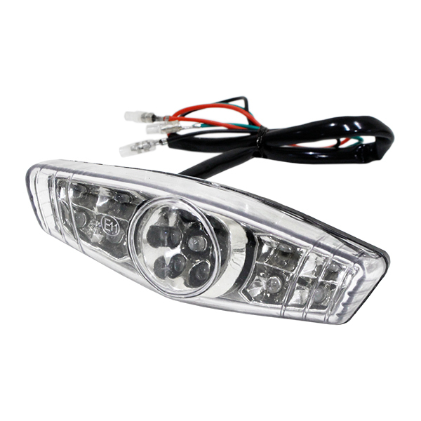 ю 汎用 ホンダ GB250 クラブマン LED ルーカス テールランプ [ クリアレンズ ] 12V インナーメッキ ネジ徑5mm 社外品 新品 交換 ブレーキ