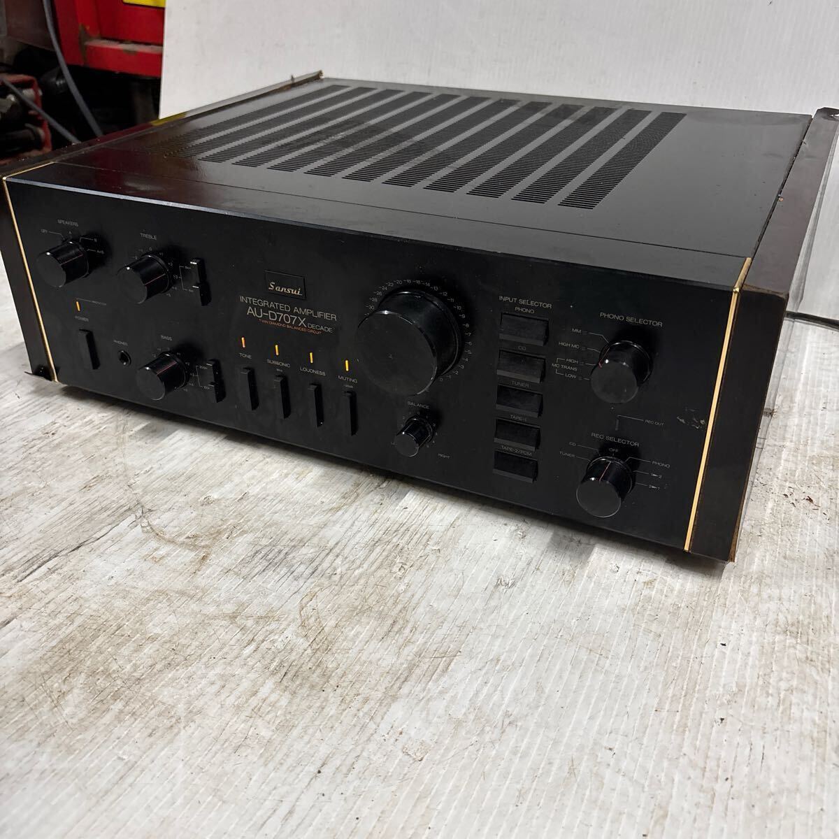 [ очень дешево ][ именная техника ]Sansui AU-D707X DECADE ландшафт основной предусилитель реальный эффект мощность :160W+160W(6Ω) 130W+130W(8Ω) Sansui / супер исключительный сильно сниженная цена 1000 иен 