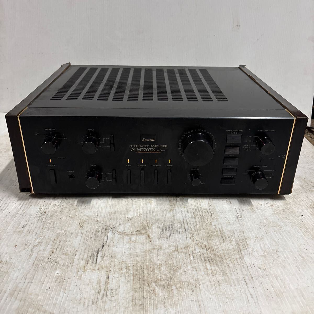 [ очень дешево ][ именная техника ]Sansui AU-D707X DECADE ландшафт основной предусилитель реальный эффект мощность :160W+160W(6Ω) 130W+130W(8Ω) Sansui / супер исключительный сильно сниженная цена 1000 иен 