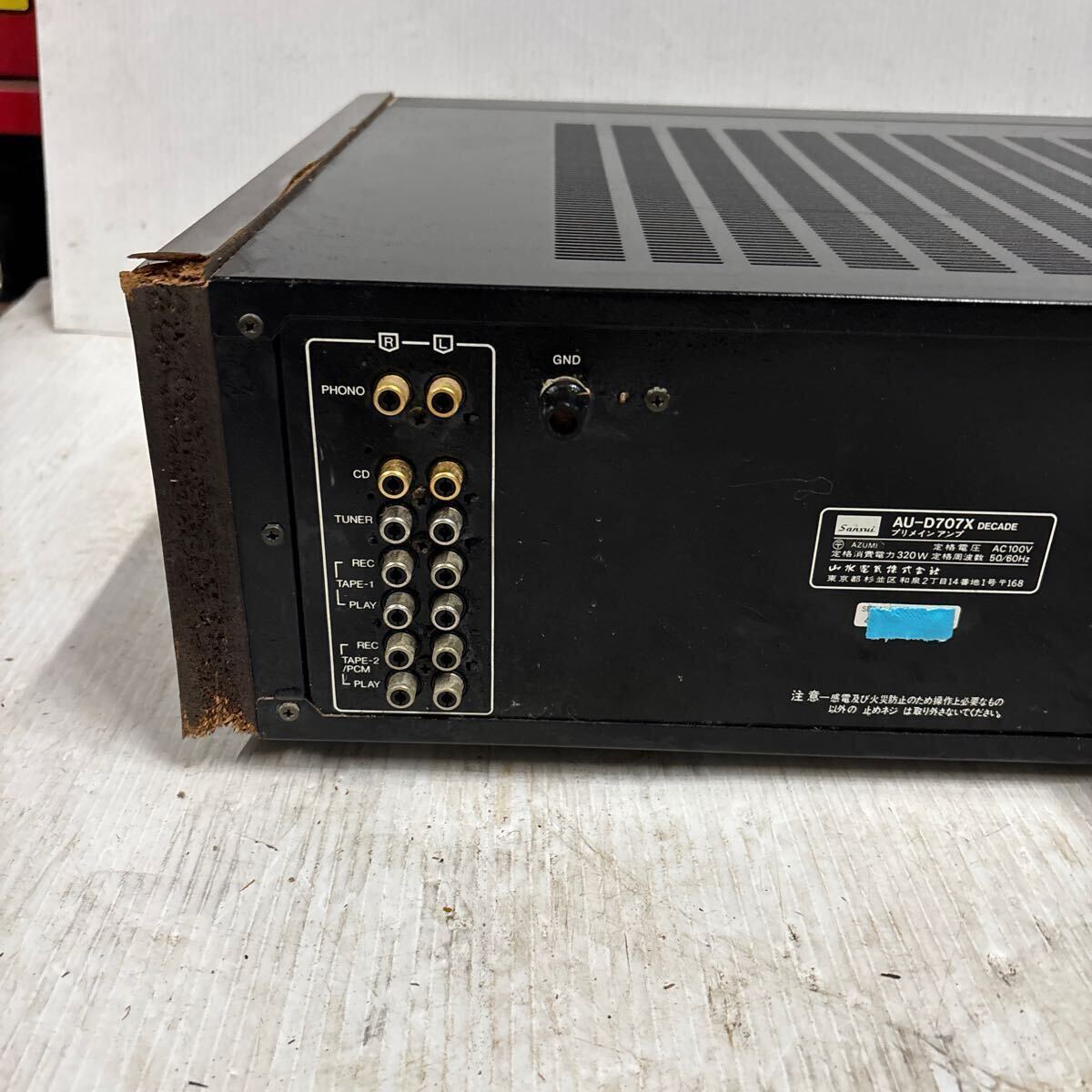 [ очень дешево ][ именная техника ]Sansui AU-D707X DECADE ландшафт основной предусилитель реальный эффект мощность :160W+160W(6Ω) 130W+130W(8Ω) Sansui / супер исключительный сильно сниженная цена 1000 иен 
