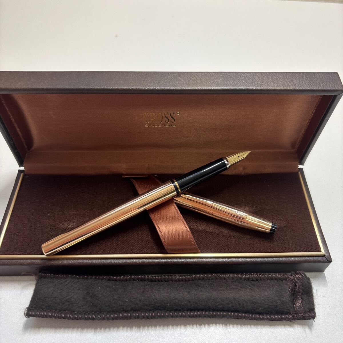 クロス　CROSS 1/20 14KT GOLDFILLED ペン先　14K 585　XF 未使用級