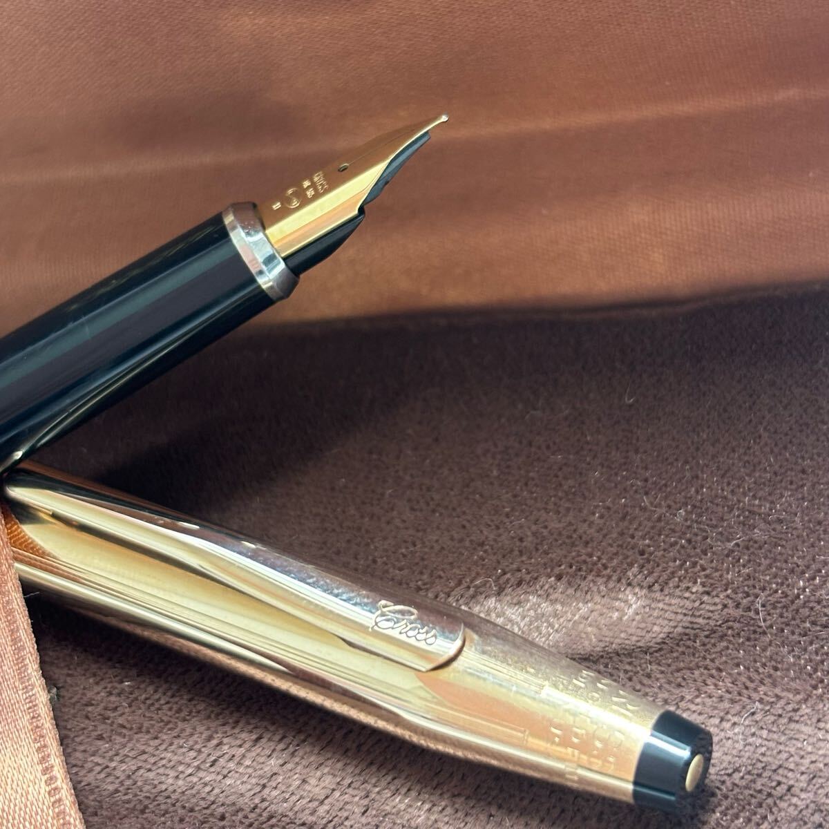クロス　CROSS 1/20 14KT GOLDFILLED ペン先　14K 585　XF 未使用級