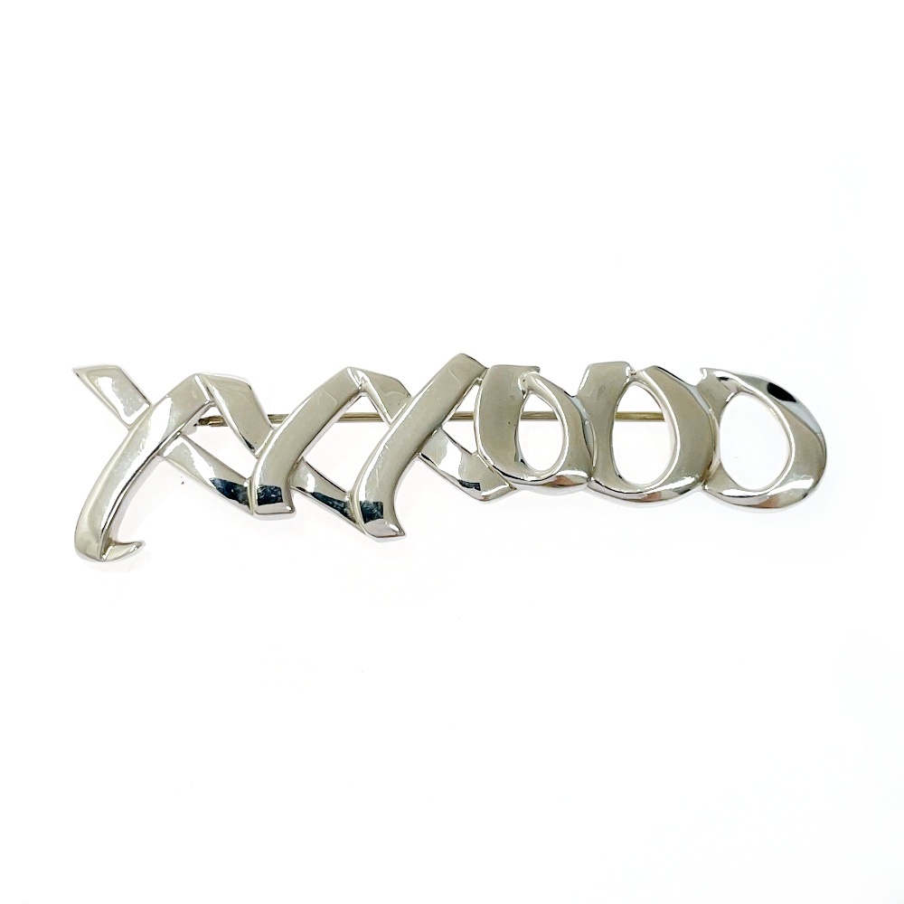 【保存袋付き】 TIFFANY&Co. ティファニー シルバー ラブ&キス パロマピカソ ブローチ 8.4g 925刻印 418029 ブローチ