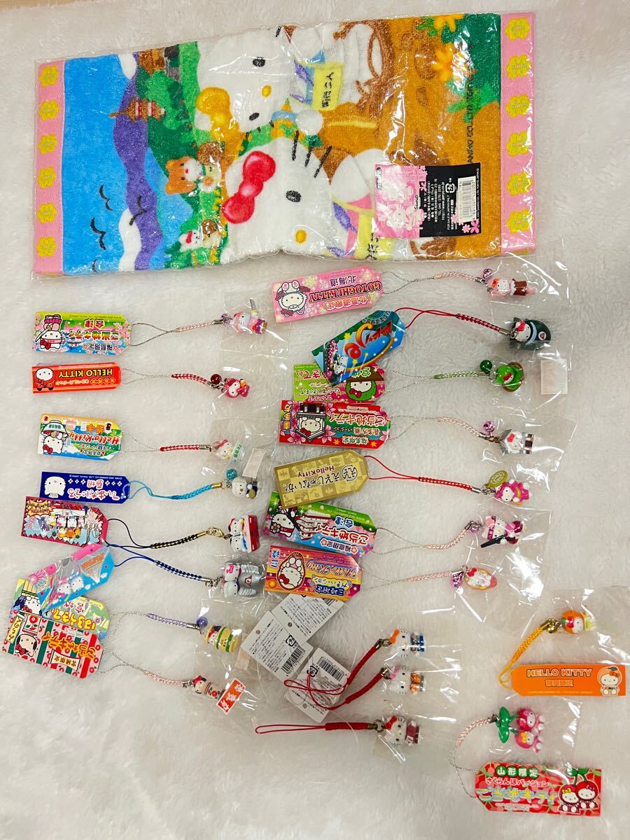サンリオ ハローキティ ご當(dāng)?shù)廿匹?ファスナーマスコット キーホルダー ストラップ　86個(gè)