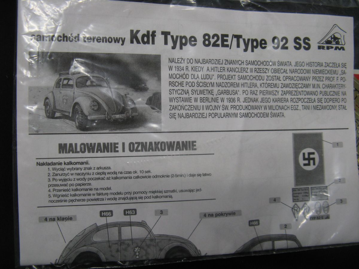 * RPM 1/35 KdF Type 82E / Typ 92 *