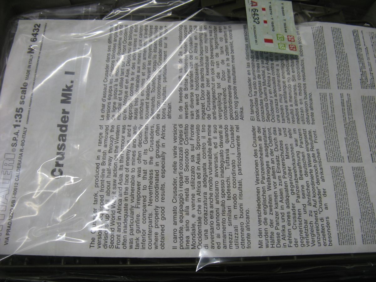 #ita rely 1/35 CRUSADER Mk.Ⅰ #