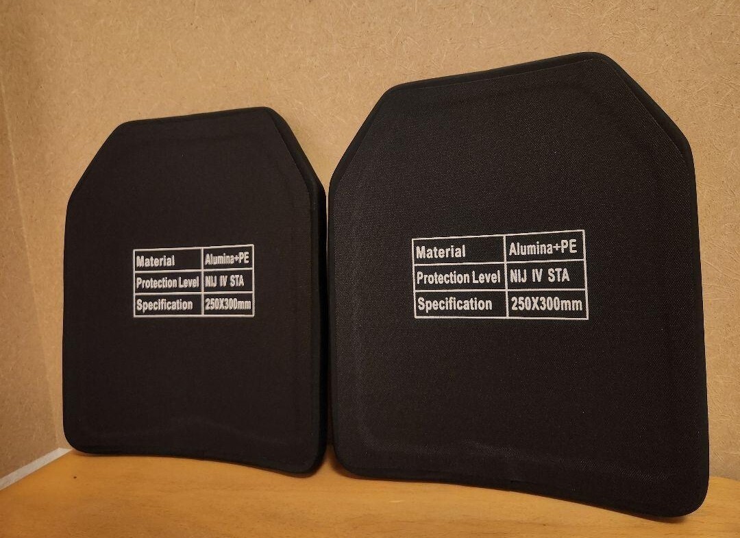 NIJ IV レベル４ 防弾プレート SAPI Mサイズ ２枚 Newtech NIJ IV 防弾プレート レベル4 2枚 セット 実物 Mサイズ NIJ IV