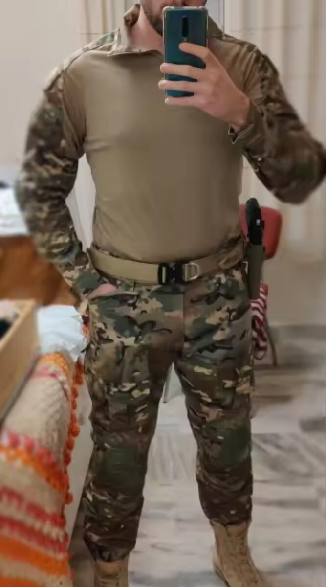 BDU コンバットシャツ、パンツ 上下セット / マルチカム、Lサイズ、迷彩服 BDU コンバットシャツ パンツ 上下セット / マルチカム Lサイズ
