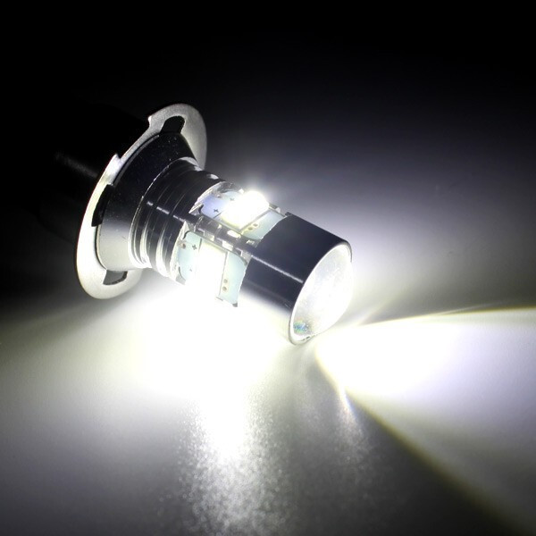 H3c H3d LEDバルブ 2個(gè)セット CREE制 50W 高輝度 白 12V 24V対応 フォグランプ用 プロジェクターレンズ搭載
