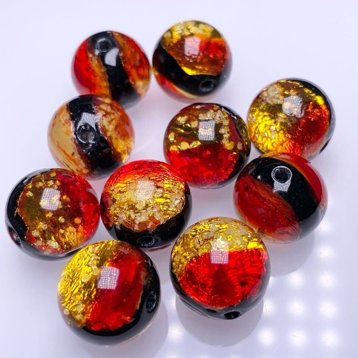 ke лама Sunset 10mm 10 шт. комплект . свет ho taru стекло tonbodama Okinawa . хорошо промежуток различные остров . выгорание узор
