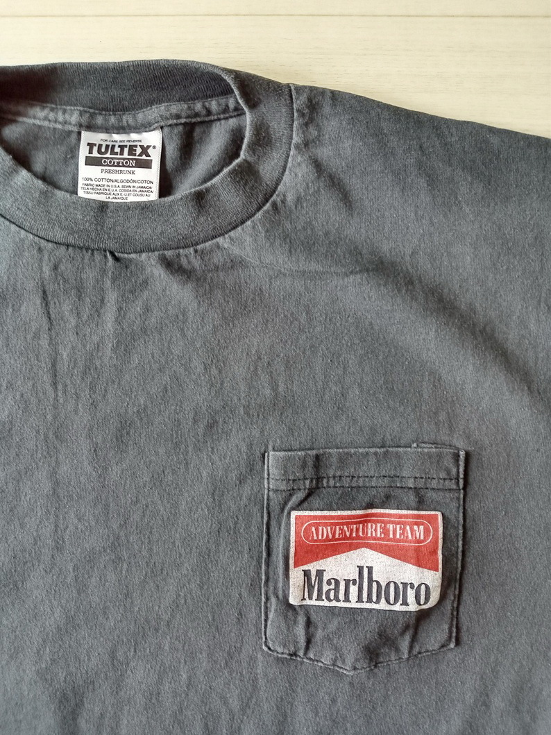 *[ XL ][ Marlboro Snake pass Marlboro Sune -k Pas Vintage стиль принт футболка pocket (*BIO) ] новый товар 