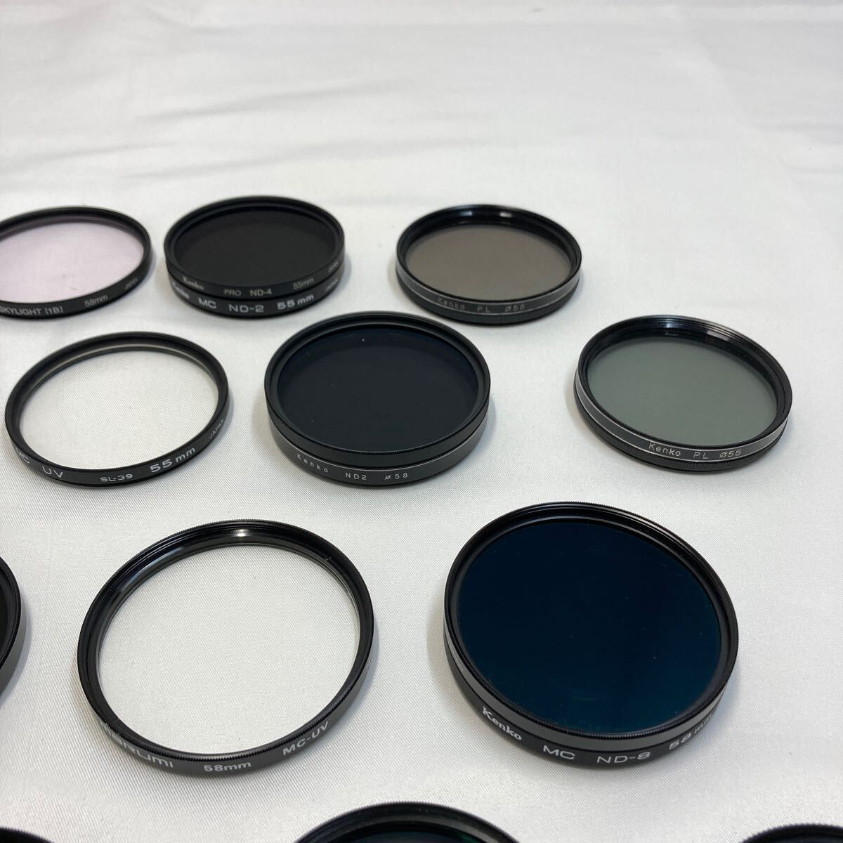 カメラレンズフィルター まとめ売り 24個(gè)セット Kenko marumi hakuba hoya camera lens ジャンク品　[1571]