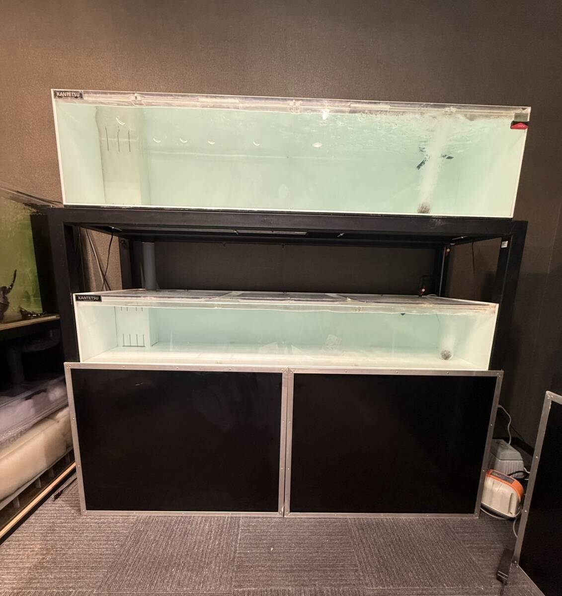上部濾過槽付き1800mmアクリル水槽+水槽台セット 水槽専門店ワイ・エス・エス】 カンテツ アクリル水槽 セット