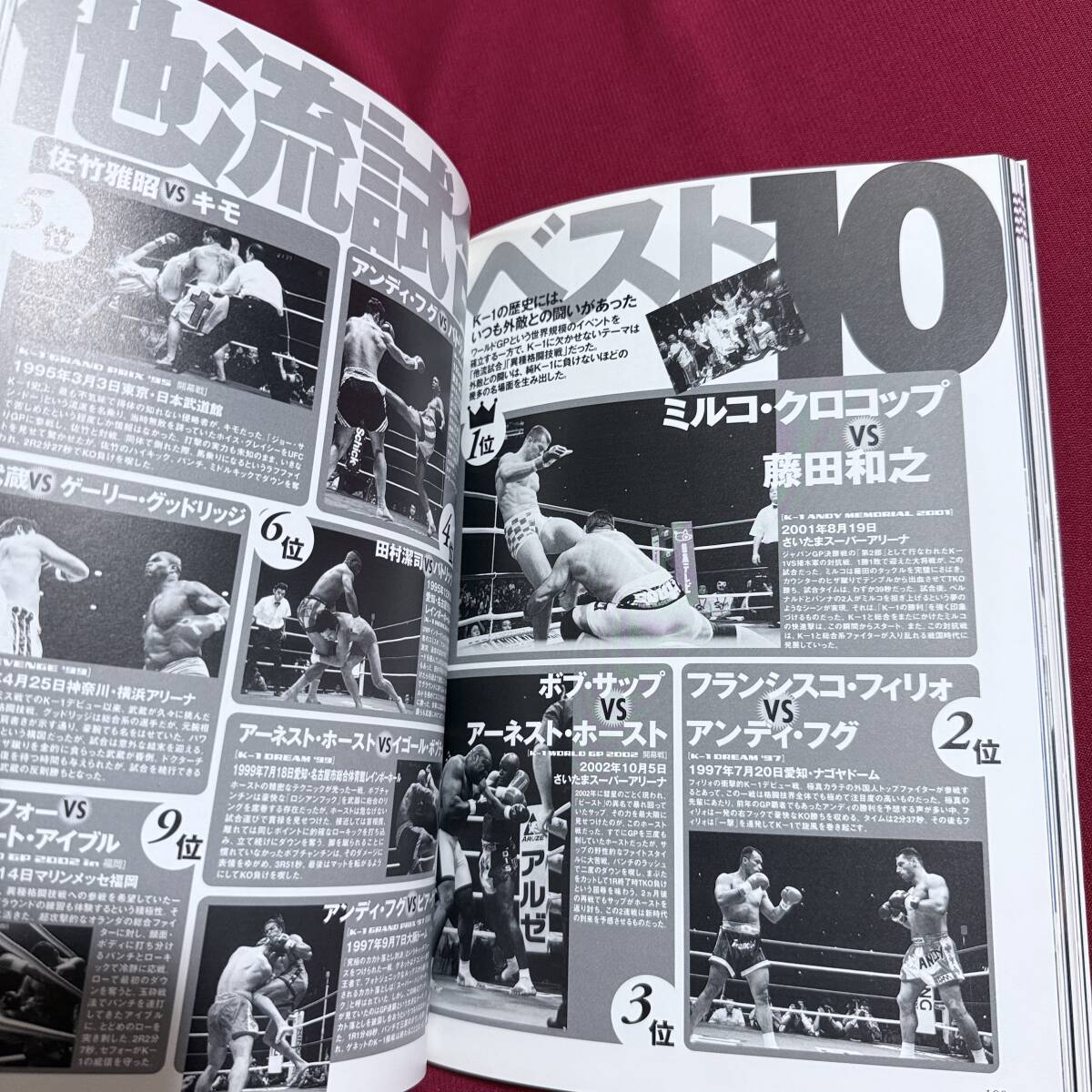 送料込★K-1 10年の軌跡 1993-2002★K-1オフィシャルブック 格闘技通信特別編集★10年分の全戦績 総勢332名の全選手名鑑収録