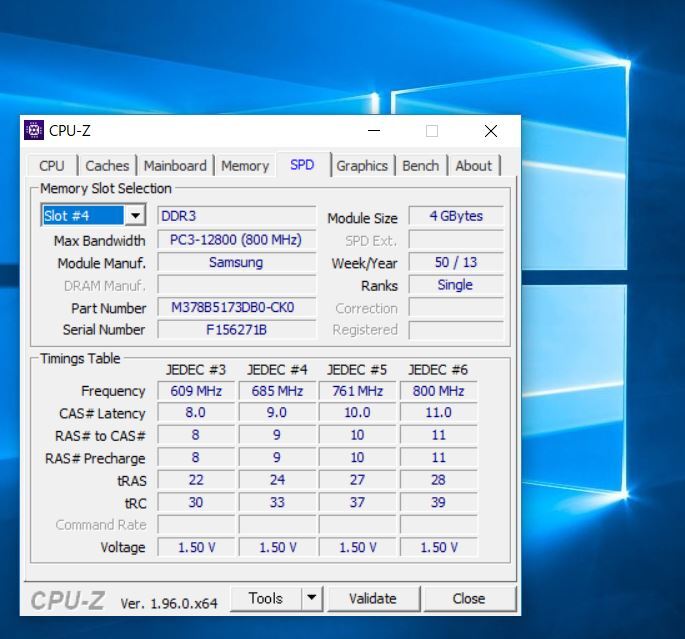 ★保証付★PC3-12800U(DDR3-1600)４ＧＢ/Samsung★PN:698650-154★一般デスクトップ用