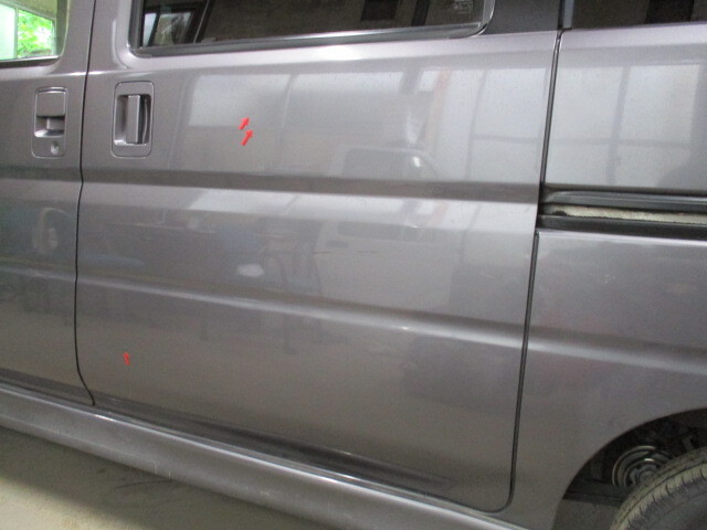 現車953 HM2 バモス ホンダ 左リアドア NH716M/アドミラルグレーM〔翌日発送〕即決!※個人様宅配送不可_画像7