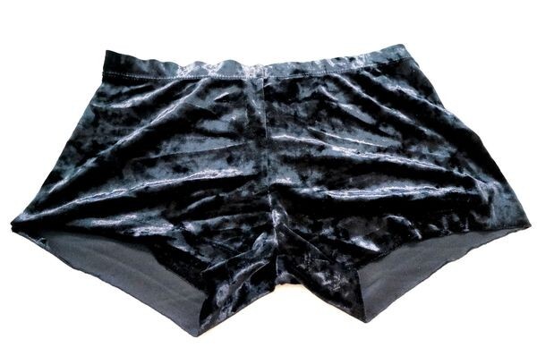 ★Sanshaサンシャの光沢ブラック バレエ用ストレッチホットパンツ/ショートパンツ/スポーツパンツ/短パン/フィトネスショーツ