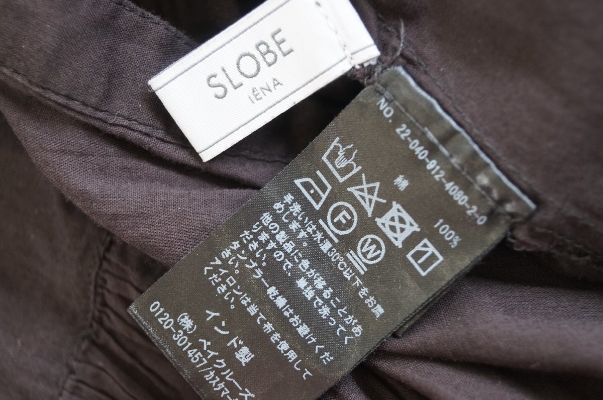 ★2022年 IENA SLOBE /スローブ イエナ*コットンボイルティアードワンピース　黒 ペチコート付/定価\11,000*　古著のgplus広島 2506t1
