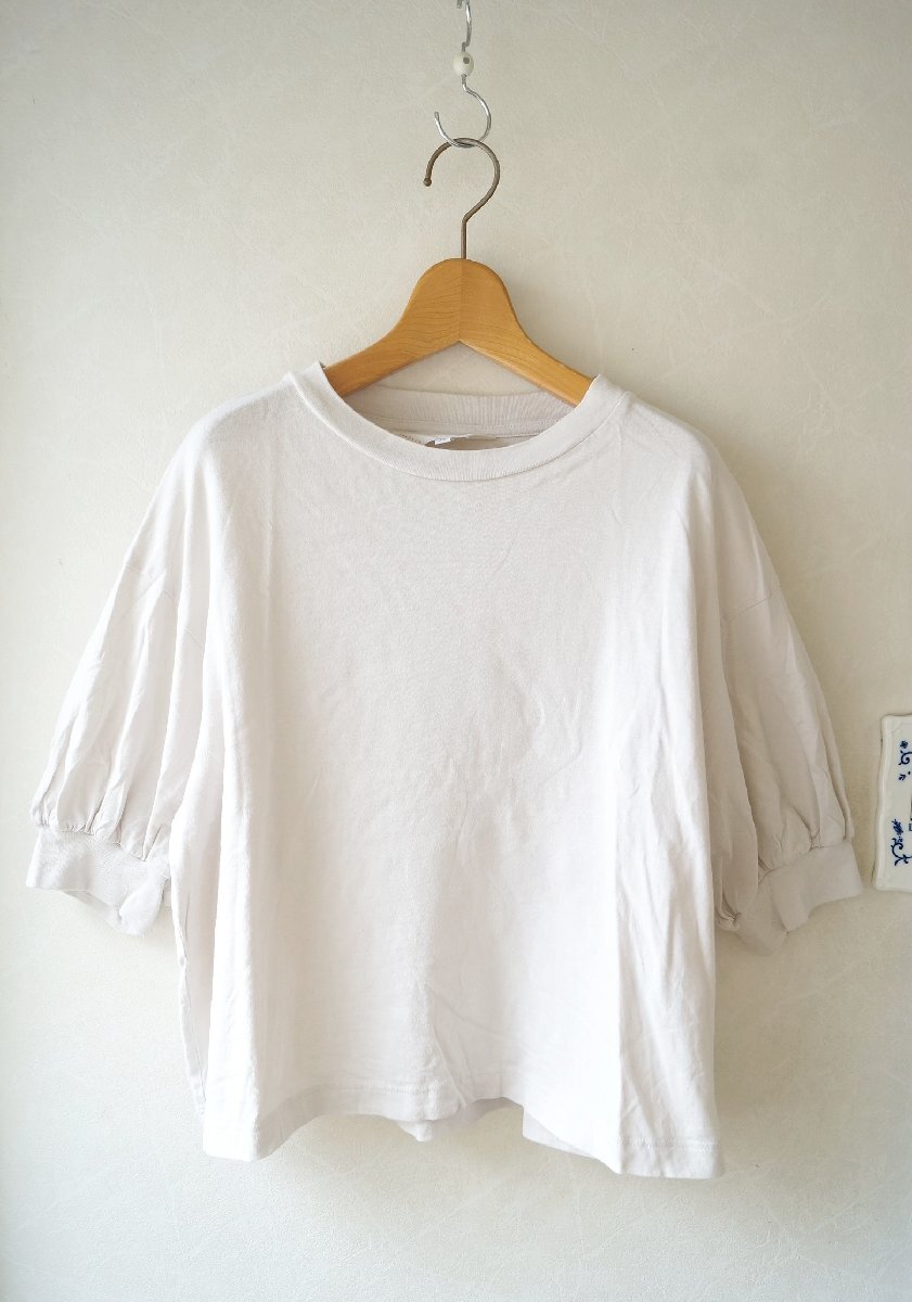★送料無料!! To b. by agnes b.（アニエスベー）*バックロゴTシャツ アイボリー38*古著のgplus広島　2506t1