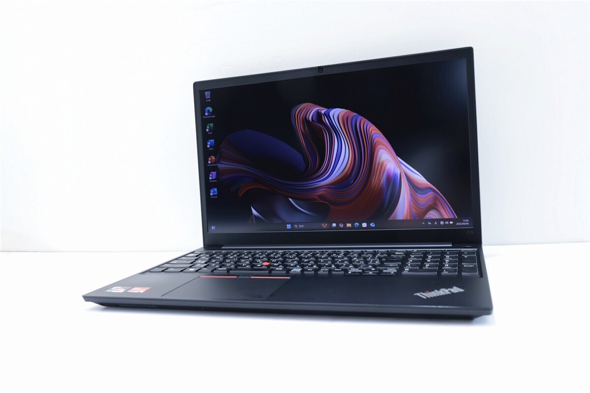 中古 15.6型 Lenovo ThinkPad E15 Gen2 メモリ 8GB Ryzen 5 4500U★6コア Core i7相当 SSD256GB カメラ ノートパソコン Windows11 16105F