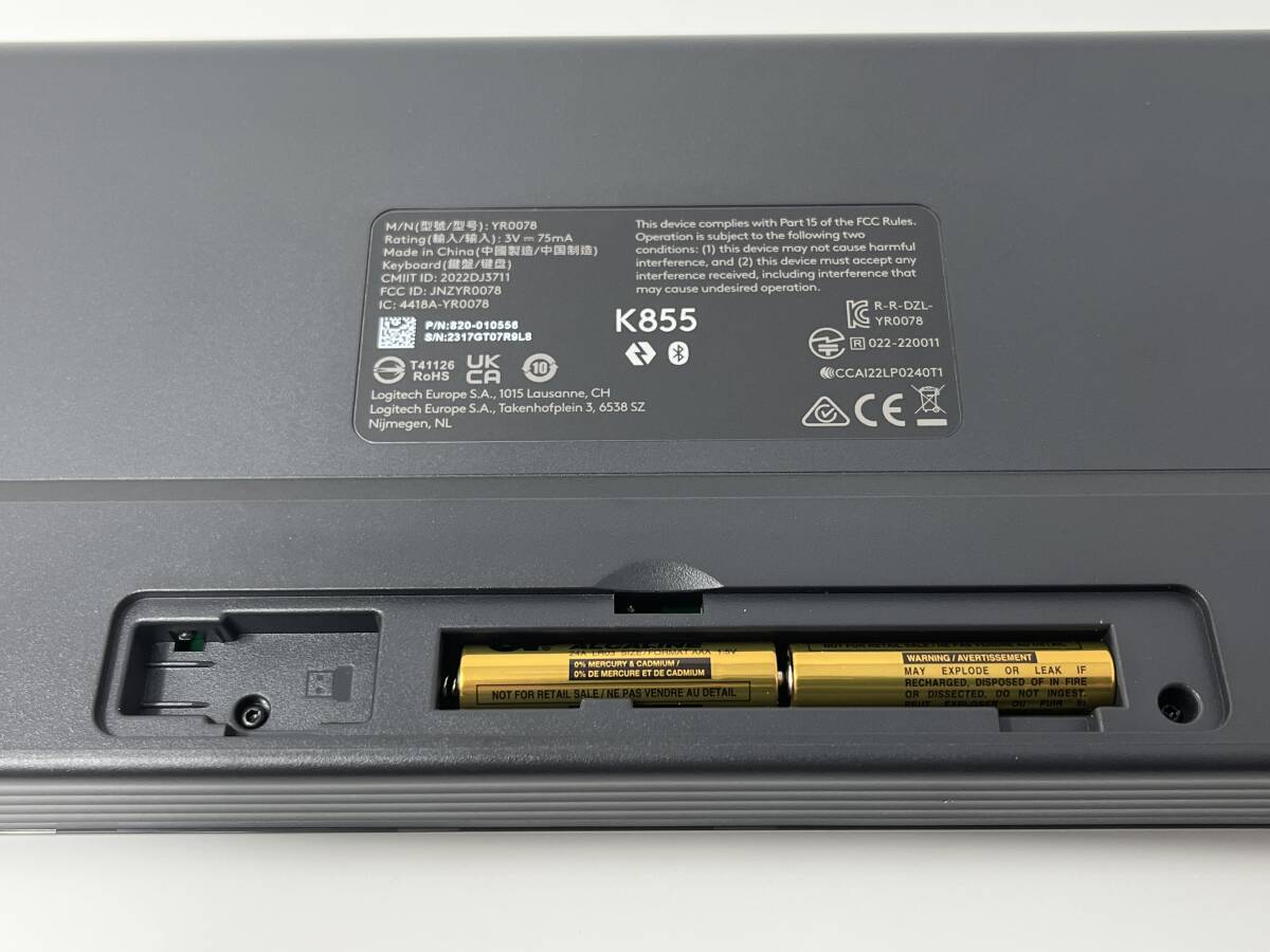  Logicool SIGNATURE K855GR механический клавиатура красный ось Bluetooth Logi Bolt Unifying не соответствует японский язык расположение graphite K855 внутренний стандартный товар 